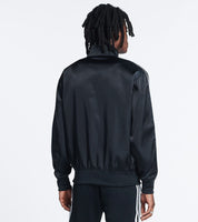 Adidas Men's Firebird Satin Track Jacket Black White XL