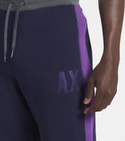 AX Armani Exchange French Terry Sweatpants Purple Size Large Cotton Joggers