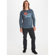 Marmot Mens Freestyle Long Sleeve T Shirt Navy Heather XL