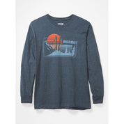 Marmot Mens Freestyle Long Sleeve T Shirt Navy Heather XL