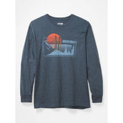 Marmot Mens Freestyle Long Sleeve T Shirt Navy Heather XL