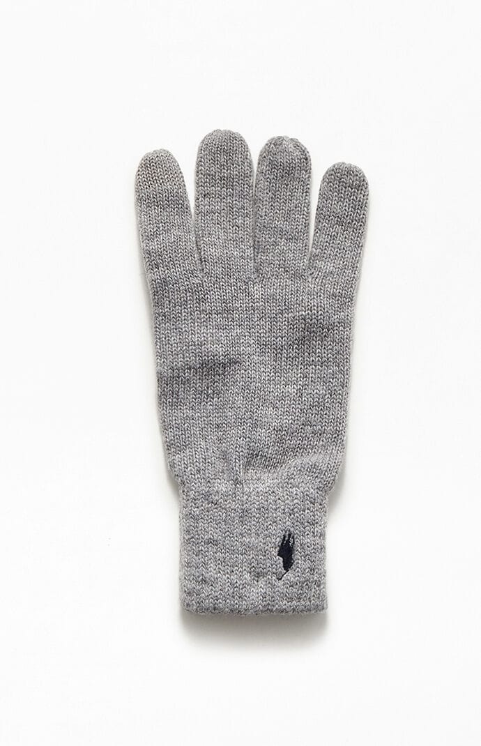 Polo Ralph Lauren Men's Recycled Touch Gloves Classic Gray Heather OS