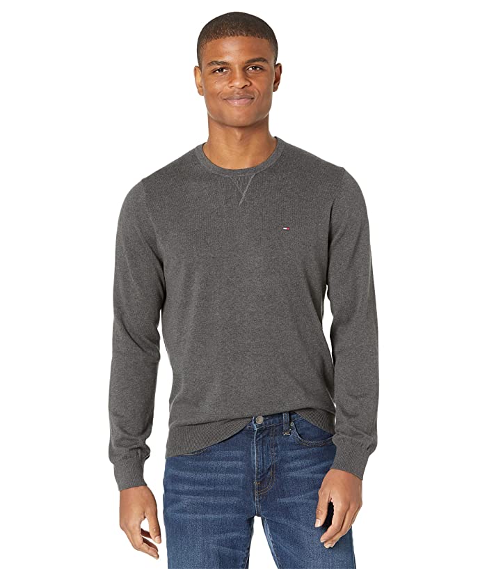 Tommy Hilfiger Men's Charcoal Heather Crewneck Sweater  Size XS