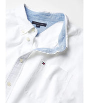 Tommy Hilfiger Men's Big & Tall Classic-Fit Porter Linen Blend Shirt 4XL White