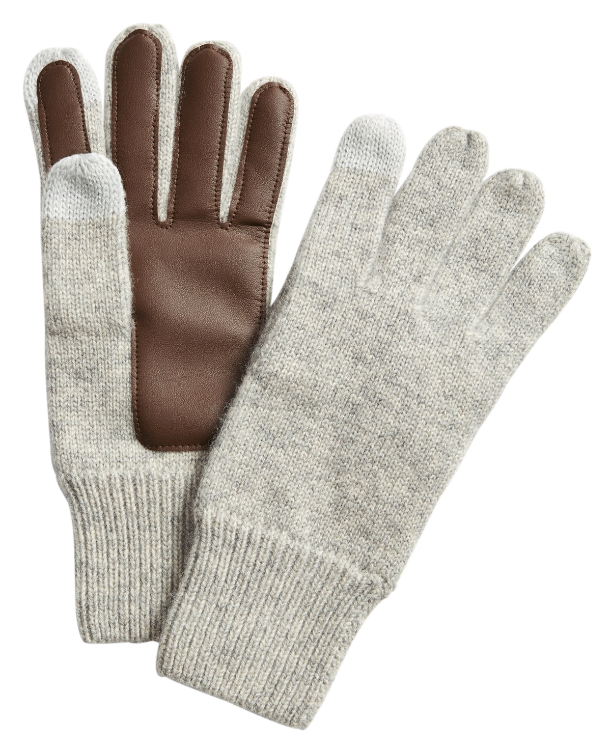 Alfani Men's Tech Tip Gloves Faux Leather Grey