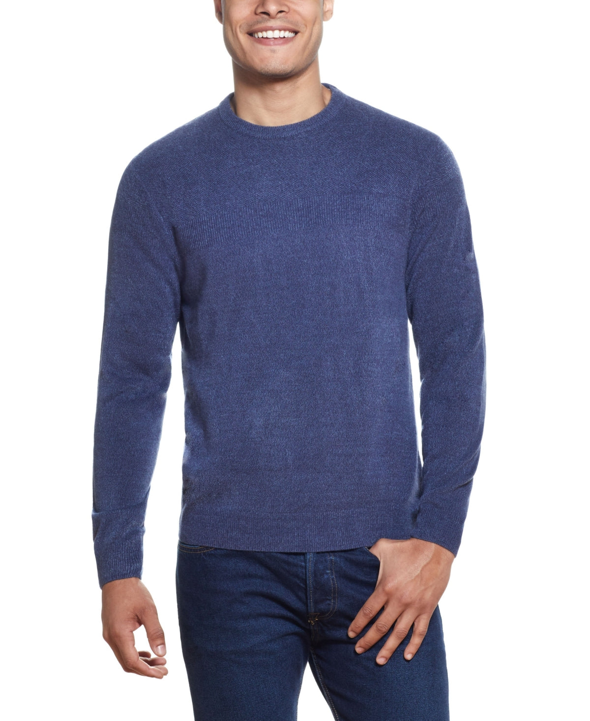 Weatherproof Vintage Men's Soft Touch Stripe Crew Neck Sweater  Xl