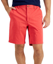 Club Room Mens Red Regular-Fit Flat Shorts Red Size 33