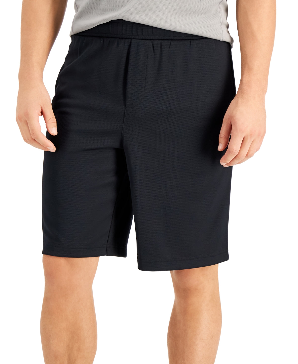 ID Ideology Mens Mesh Break Shorts Deep Black Large
