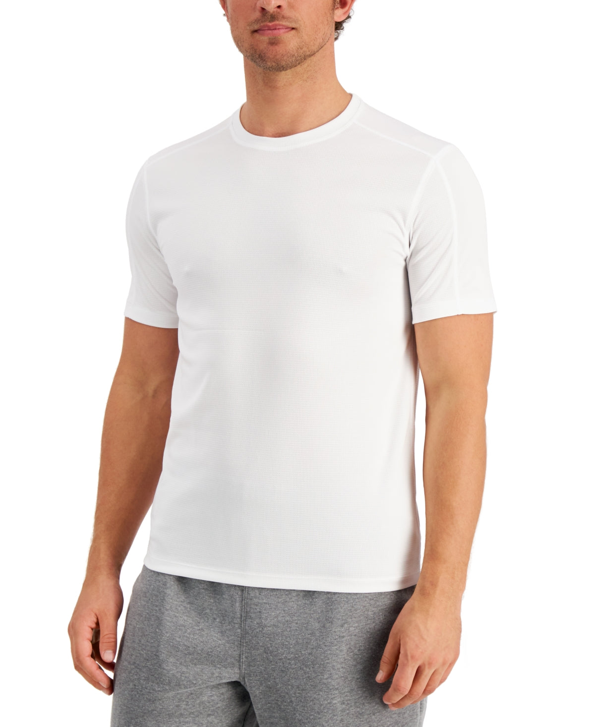 Id Ideology Mens Birdseye Training T shirt White Large