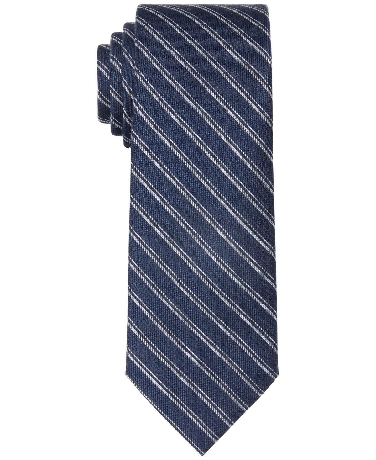 Tommy Hilfiger Men's Necktie Indigo Stripe Slim Tie Bright blue