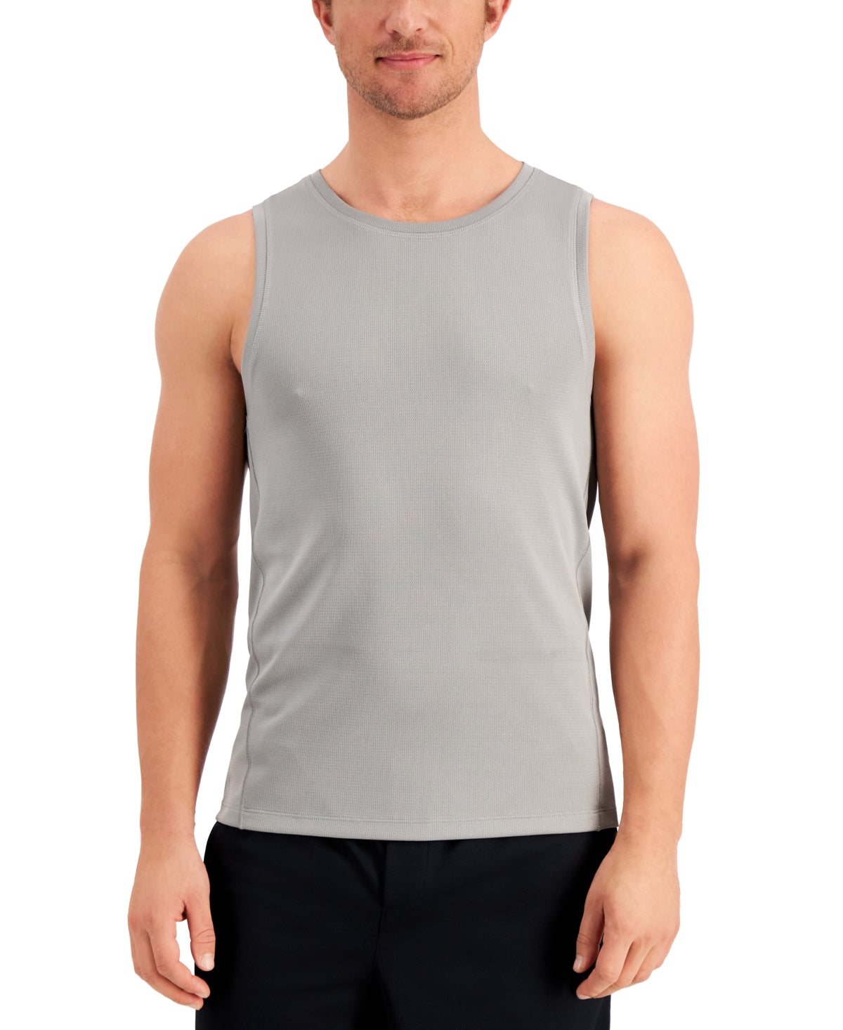 Id Ideology Mens Birdseye Training Tank Shirt Grey Medium