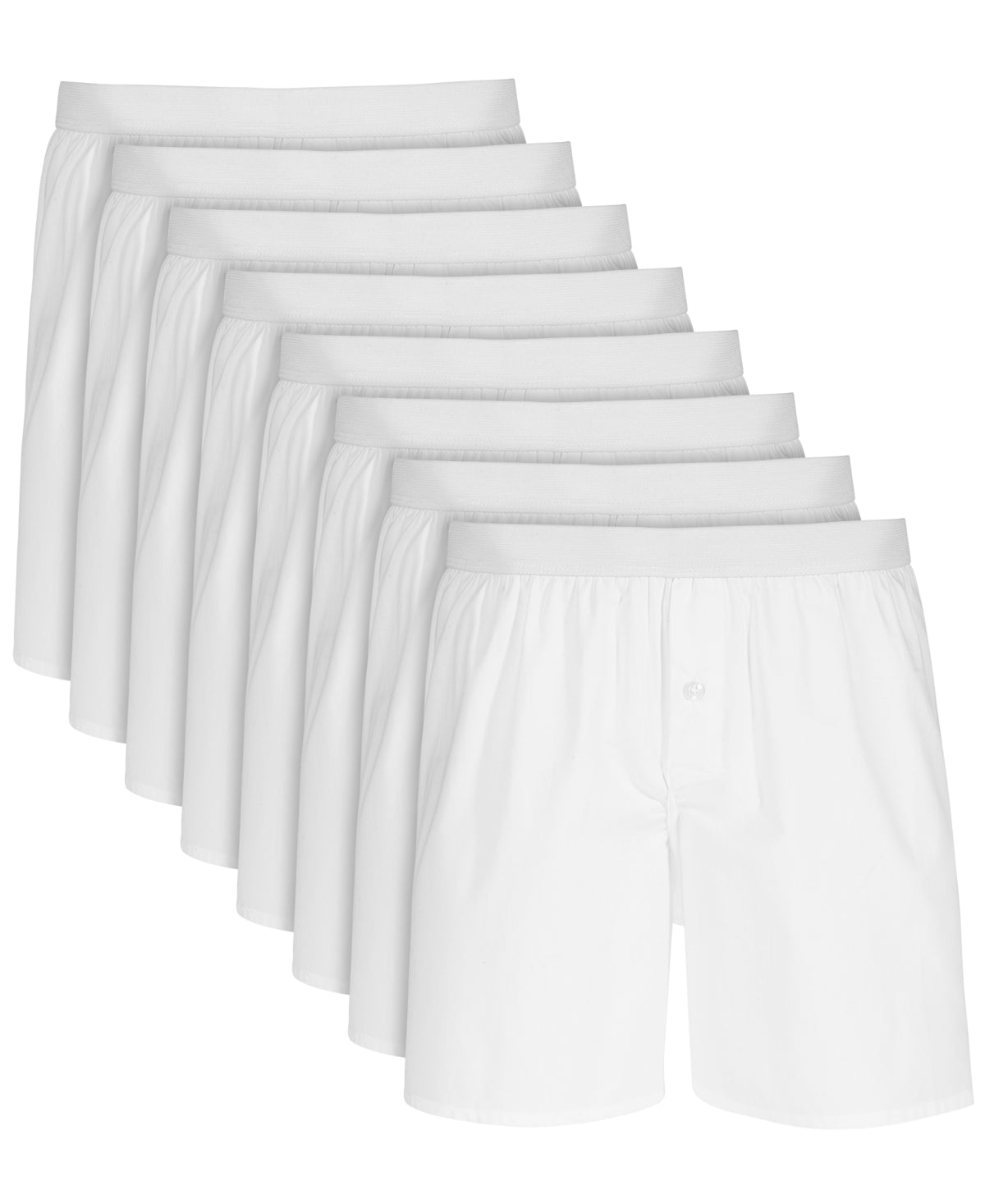 Club Room Mens 4 Pk Cotton Boxers Boxer Underwear White XL