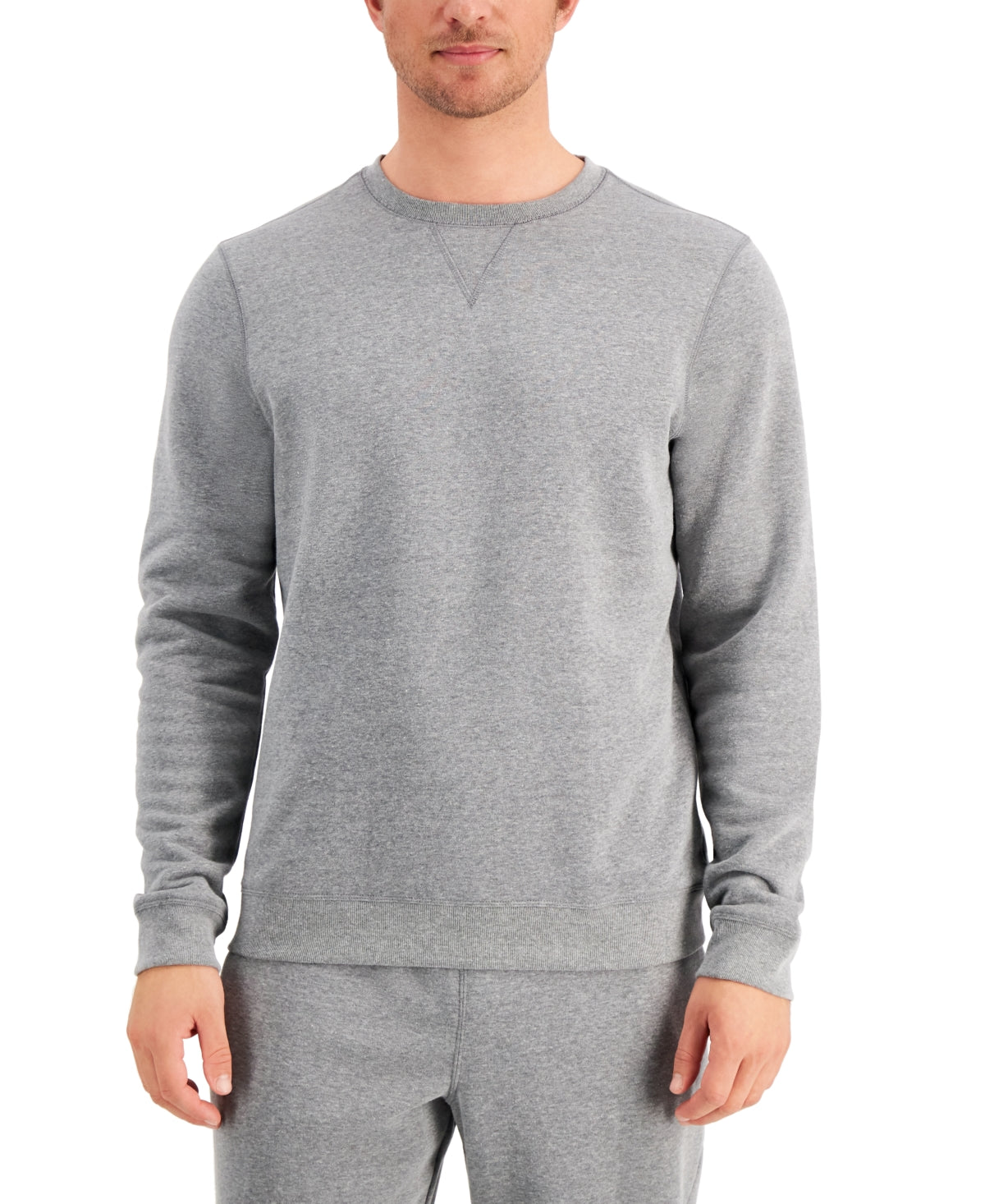 ID Ideology Men's Fleece Pullover Heather Grey  Size Small