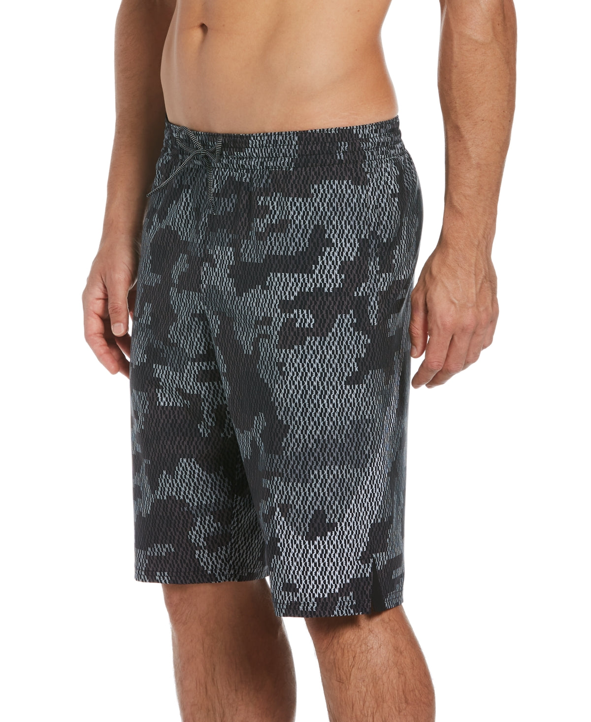 Nike Mens Camo Swimsuit Black Large