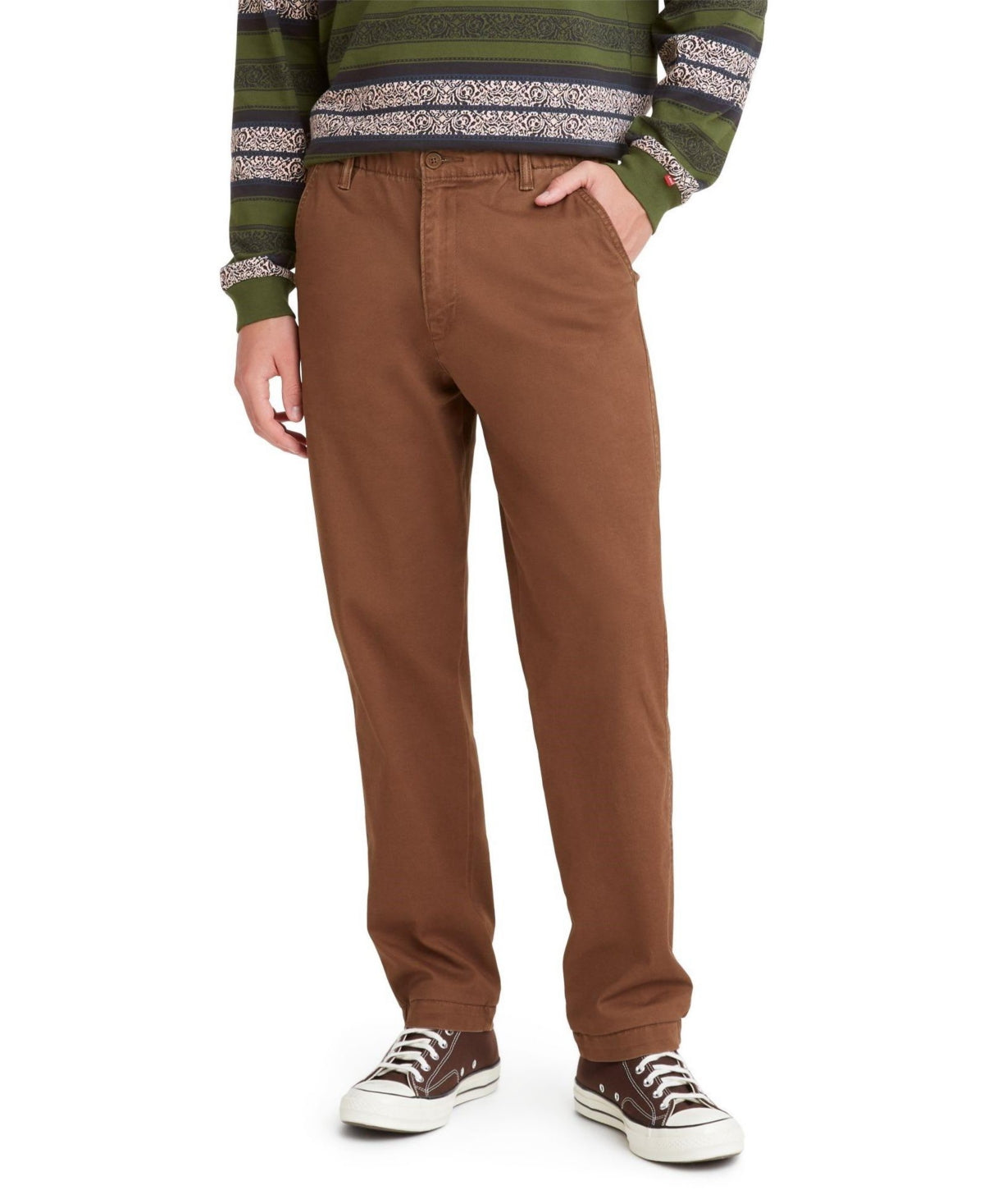 Levi's Mens Chino EZ Slim Fit Pants Natural Brown Medium
