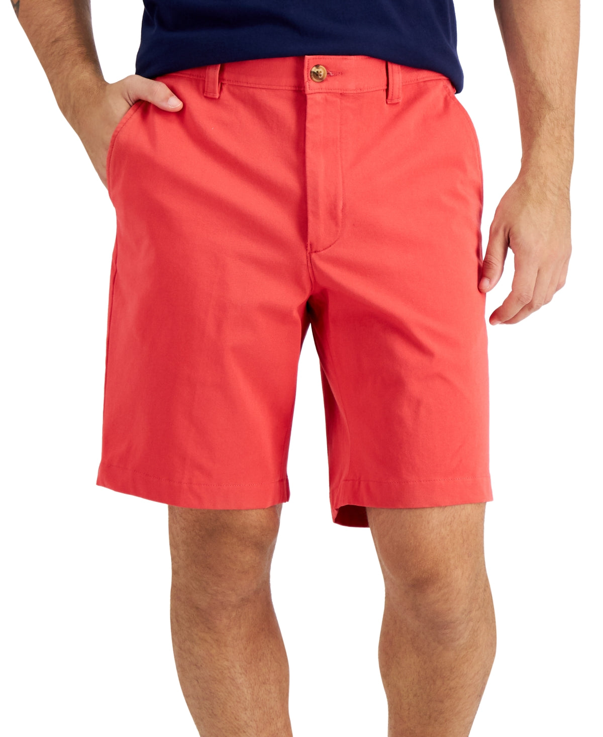 Club Room Mens Red Retro Stretch Shorts 34