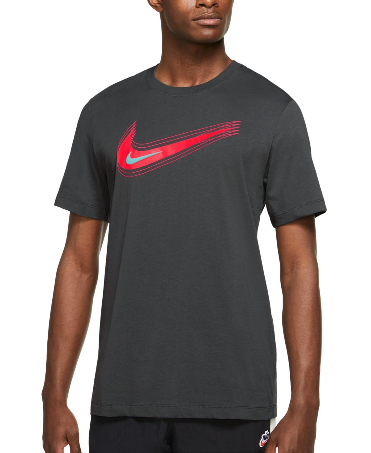Nike Men's Sportswear Swoosh Logo Tshirt Gray Small