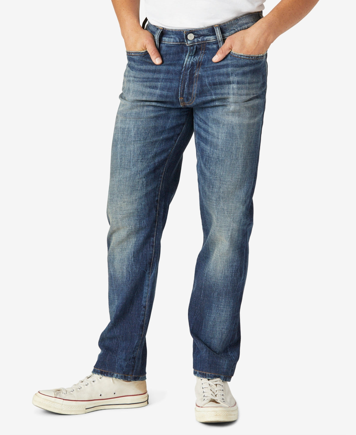 Lucky Brand Mens' 410 Athletic Straight Advanced Jeans Denim Blue 29 X 30