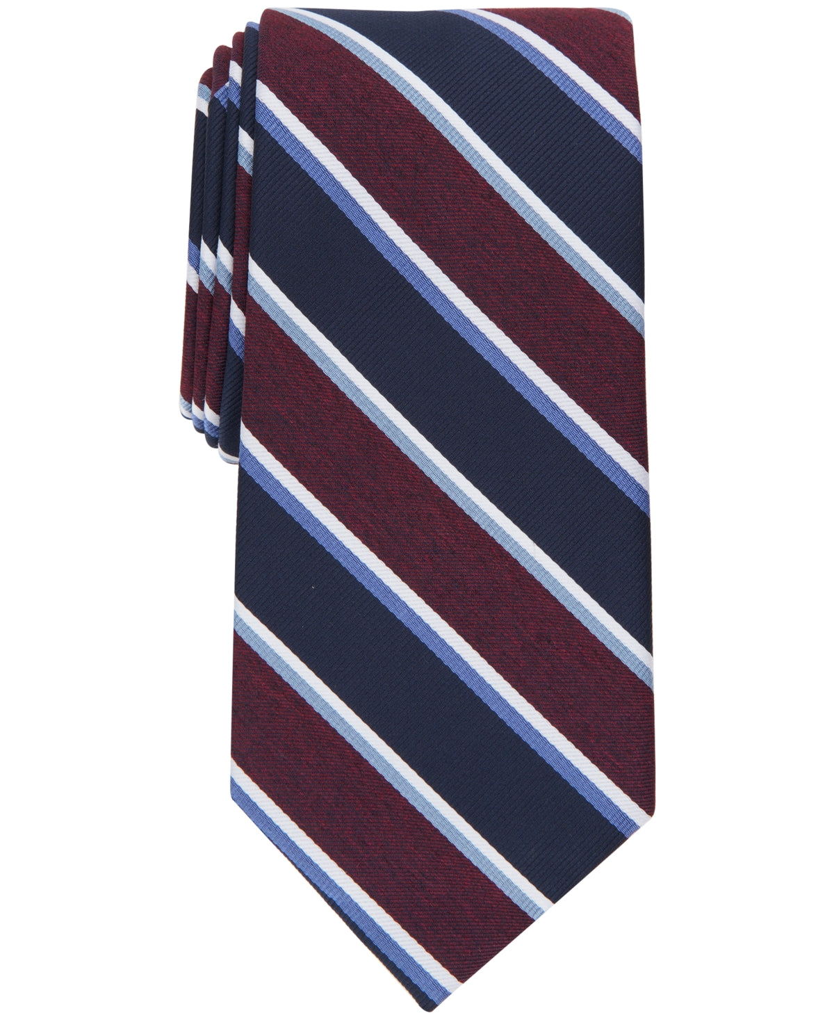 Club Room Mens Regular fit Tie Necktie One Size Blue Striped