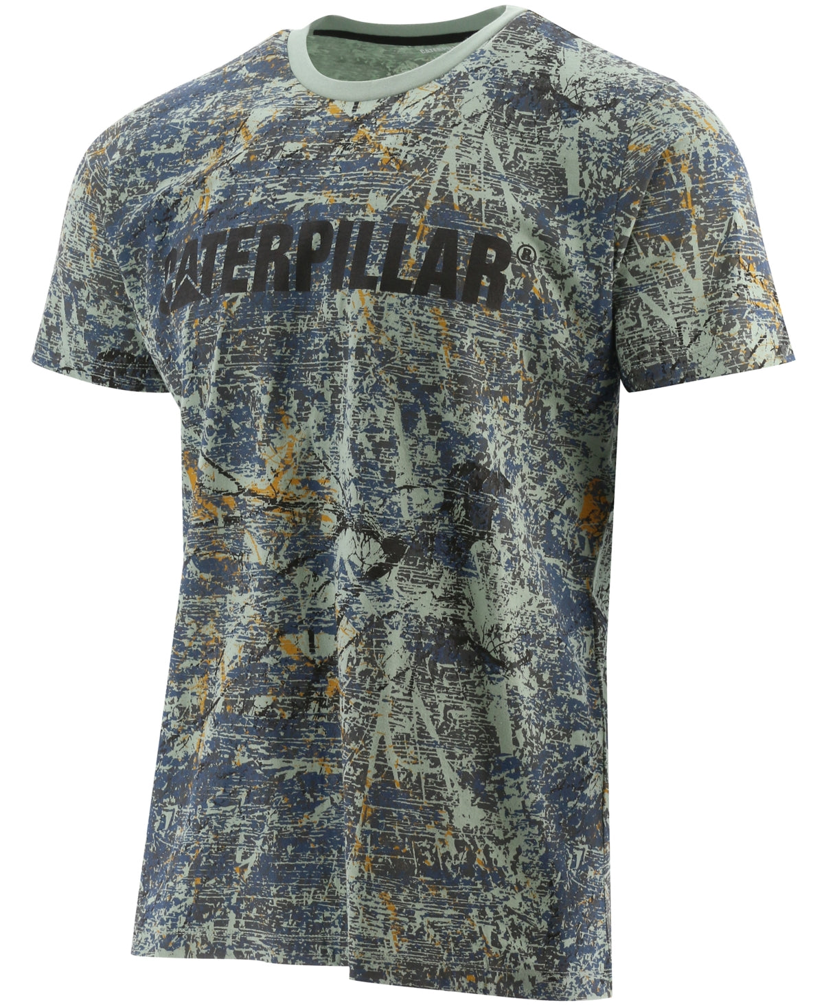 Caterpillar Men's Logo Graphic T-Shirt Shady Tree Camo Large