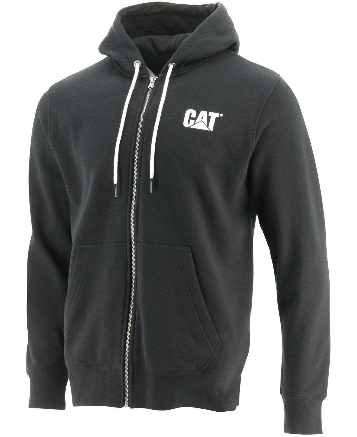 Caterpillar Men's Foundation Logo Full-Zip Hoodie BLACK SMALL