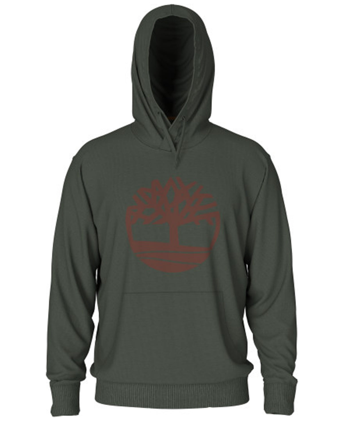 Timberland Men's Core Tree Logo Hoodie Green Size Small