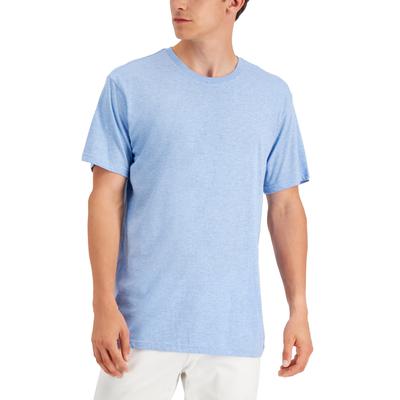 Alfani Mens Regular fit Short Sleeve T-Shirt Shirt XL Light Blue Solid
