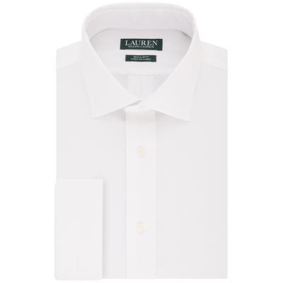 Lauren Ralph Lauren Mens Performance Button Down Dress Shirt White 17 32 33