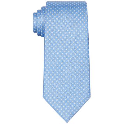 Michael Kors Mens Classic Pip Neat Blue / Yellow Tie Necktie