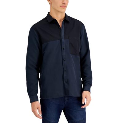 International Concepts Men's Pieced Shirt Black Small