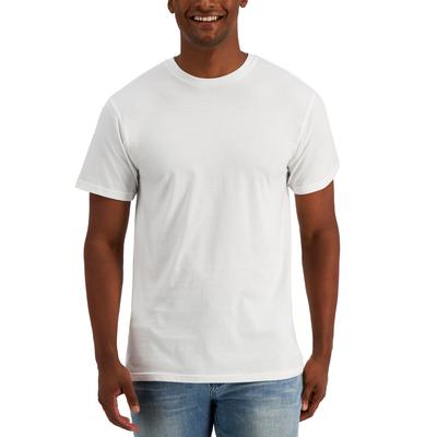 Alfani Mens Regular fit Short Sleeve T-Shirt Shirt XXL White Solid