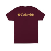 Columbia Mens Regular fit Short Sleeve Graphic T-Shirt Shirt Large Red Solid