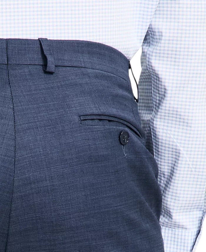 Calvin Klein Mens Slim fit Wool Dress Pants 40 / 30 Blue Solid