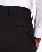 Calvin Klein Mens Skinny fit Wool Dress Pants 33 / 27 Black Solid