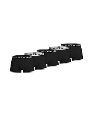 Boss Cotton Stretch Trunks Pack Of 5 Xl Black