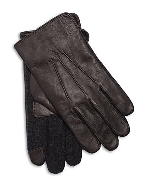 Polo Ralph Lauren Mens Nappa Hybrid Touch Glove Brown Medium