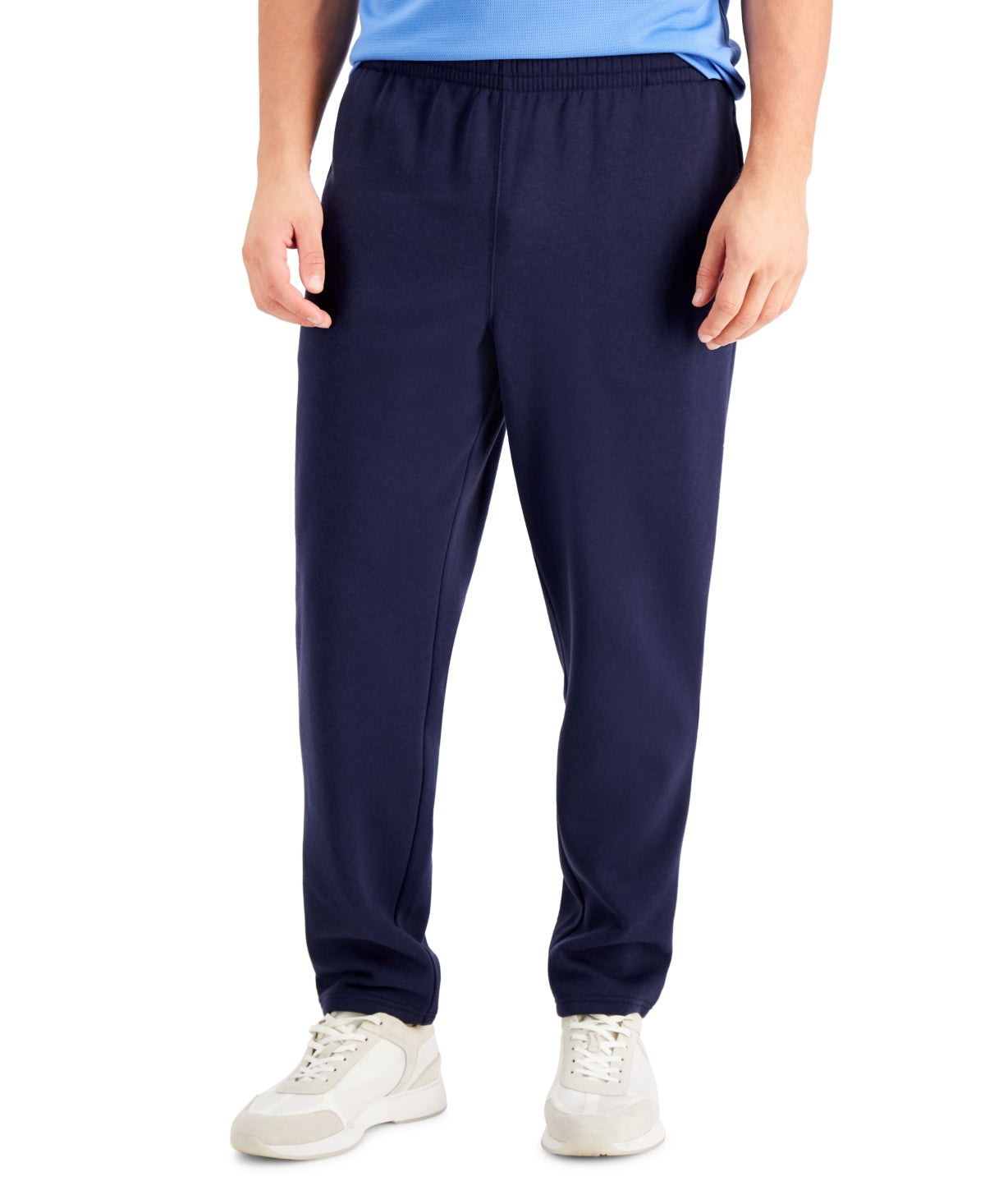 ID Ideology Men's Solid Fleece Pants Sweatpants Navy Blue XL