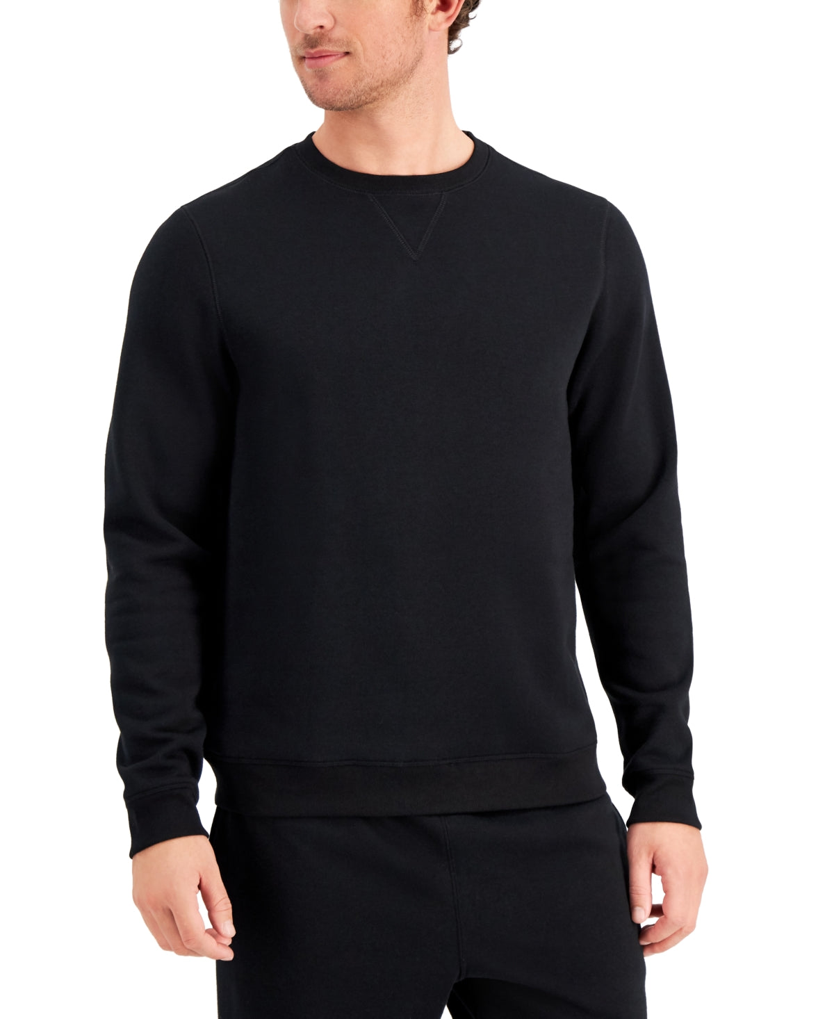 Id Ideology Men's Fleece Pullover Crewneck Sweatshirt Black 3Xl