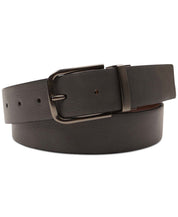 Kenneth Cole Reaction Mens Reversible Perforated Belt Grey Brown Medium 34 to 36