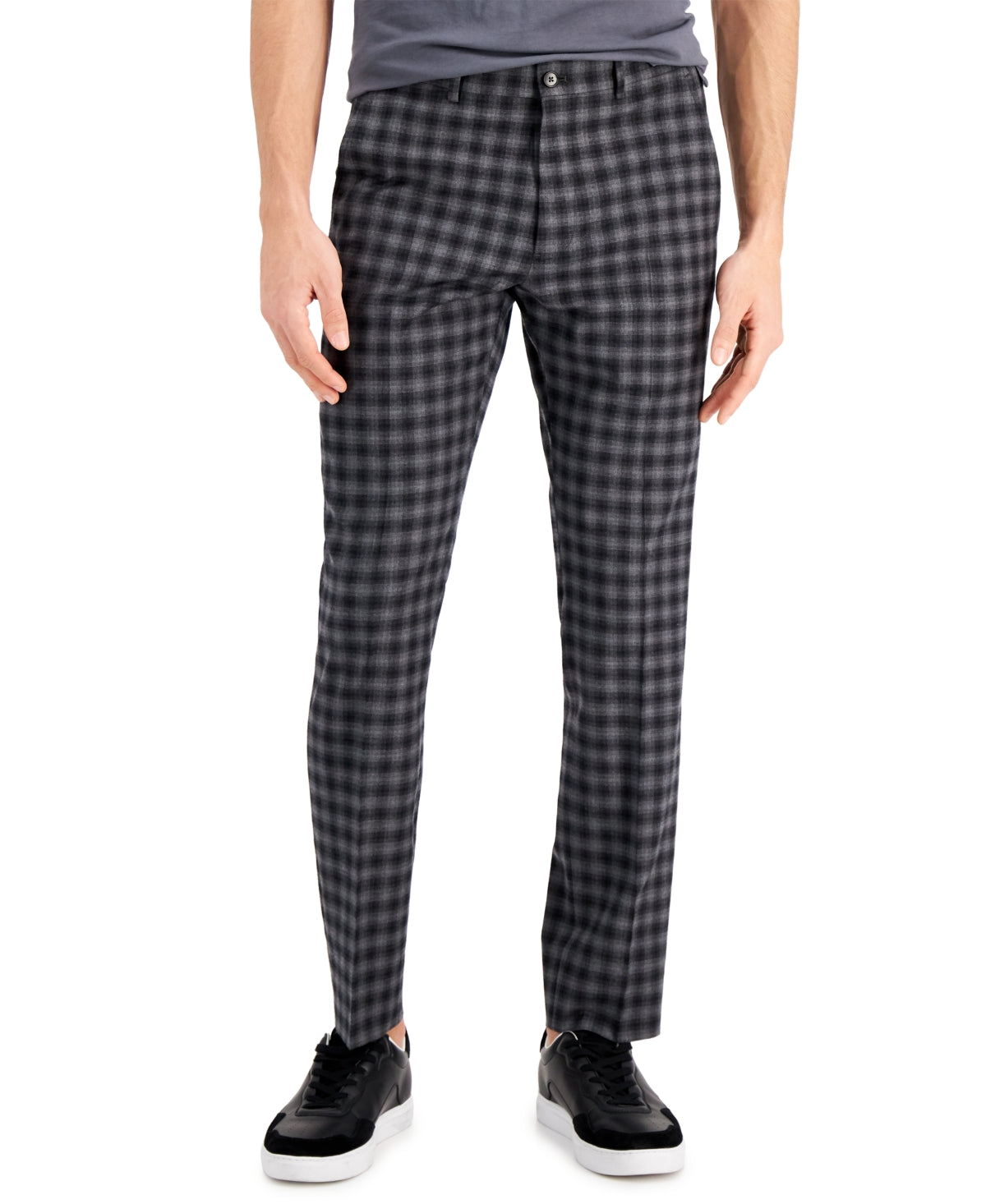 Ax Armani Exchange Men Slim fit Dress Pants 32 / 30 Grey Check