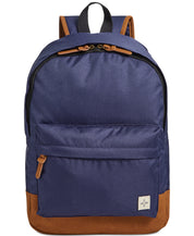 Sun + Stone Men's Canvas Colorblocked Backpack Bag Navy Blue OSFA
