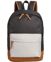 Sun Stone Men's Riley Colorblocked Backpack Bag Black ONE SIZE