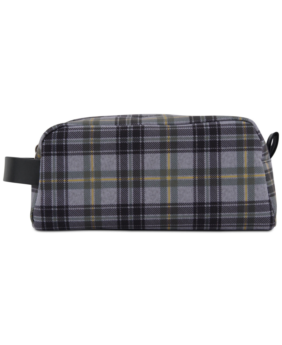Bespoke Men's Compact Grey Plaid Shave Kit