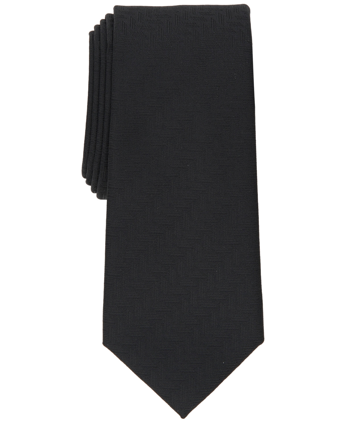 Alfani Mens Slim Necktie Geometric Navy Blue Tie OS