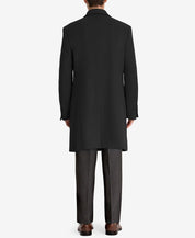 Lauren Ralph Lauren Mens Classic fit Overcoat Coat 38 S Black Solid