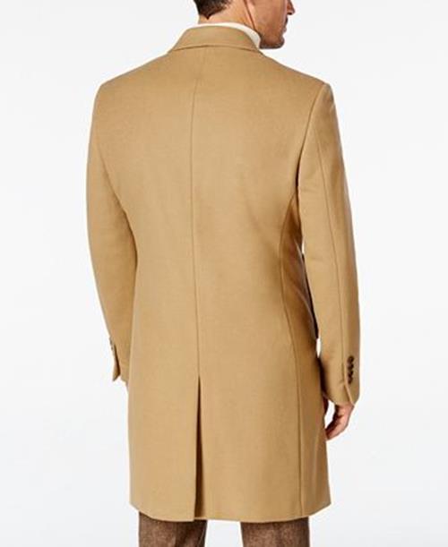 Lauren Ralph Lauren Men’s Luther Wool Overcoat 36R Camel Tan Coat