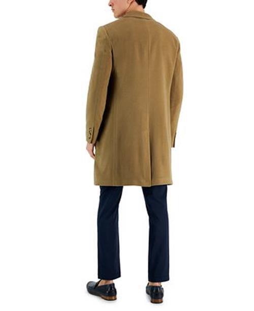 Lauren Ralph Lauren Mens Classic-Fit Pure Cashmere Overcoat Coat 36R Camel $1200