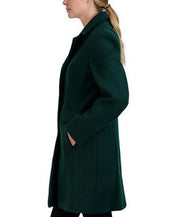 Laundry by Shelli Segal Women's Walker Coat XS Extra Small Emerald Green