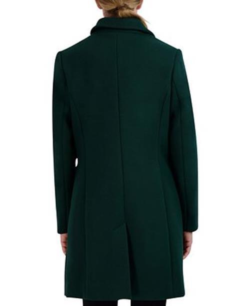 Laundry by Shelli Segal Women's Walker Coat XS Extra Small Emerald Green