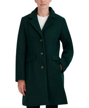 Laundry by Shelli Segal Women's Walker Coat XS Extra Small Emerald Green
